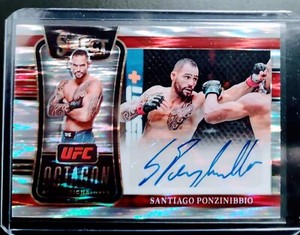 2022 Select SANTIAGO PONZINIBBIO Octagon Signatures SILVER FLASH PRIZM SP AUTO