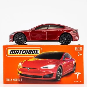 2024 Matchbox Power Grabs #89 Tesla Model S SIGNATURE RED | FSB - Picture 1 of 1