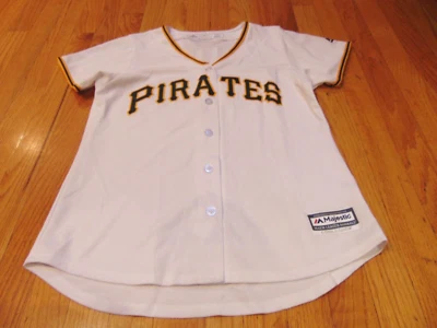 NEW WOMEN'S MAJESTIC MLB PITTSBURGH PIRATES JOSH BELL COOL BASE JERSEY SIZE M - Image 1 of 4