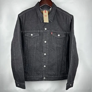 Levis Men's Denim Trucker Jacket Biker Rocker Jean  - "IRREGULAR" - Black - XL - Picture 1 of 22