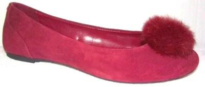 NUEVO MICHAEL KORS REMI MORERA GAMUZA BALLET PISOS CON POMPÓN 8 M Foto 1 de 3