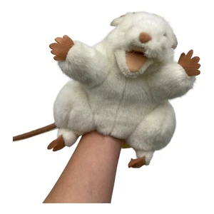 Folkmanis White Mouse Hand Puppet Plush Stuffed Animal - Picture 1 of 12