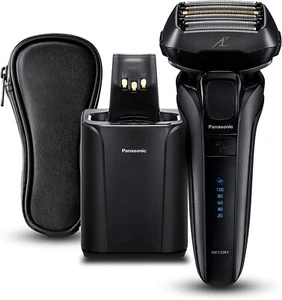 Afeitadora eléctrica Panasonic ES-LS9U en seco y húmedo de 5 hojas + soporte de limpieza y carga - Imagen 1 de 10
