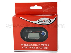 INNTECK CONTAORE SENZA FILI RESETTABILE WIRELESS HOUR METER MOTO UNIVERSALE NERO - Bild 1 von 1