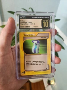 (POP 3) CGC 10 PRISTINE Potion Trainer 156/165 Expedition Base Set Pokemon Card - Picture 1 of 3