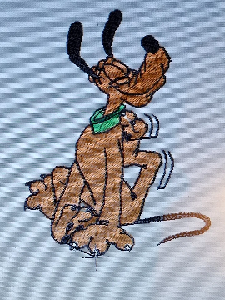 Manta de bebé de lana bordada personalizada con Plutón Foto 1 de 1