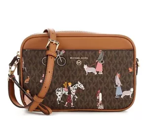 NWT Michael Kors Jet Set Large EW Country Girls Camera Bag 32F1GT9C7Y - Picture 1 of 6