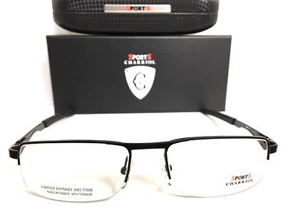 Armação de óculos masculina Charriol Sport SP 23032 C9 55mm titânio sem aro - Imagem 1 de 3