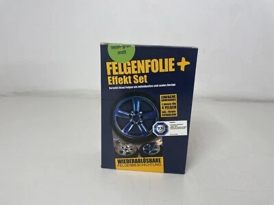 mibenco Felgenfolie sprühbar + Effekt Set Neon-Grün für Alu/Stahl, 2x 400ml - Bild 1 von 4