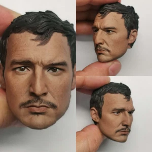 1/6 Pedro Pascal Mandalorian Head Carved Model Fit for 12'' Action Figure - Picture 1 of 5