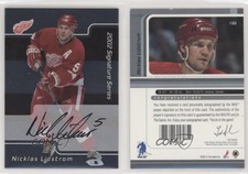 2001-02 ITG Be A Player Signature Series Auto Nicklas Lidstrom #156 Auto HOF