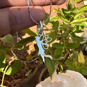 Dije de plata de ley 925 de 1,42 g de moda - Joyería colgante con certificación minimalista - Imagen 1 de 7