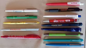 14 Kugelschreiber - Ritter, Senator, Uma, Staedler, u.a. - Kulis - Werbeaufdruck - Bild 1 von 9