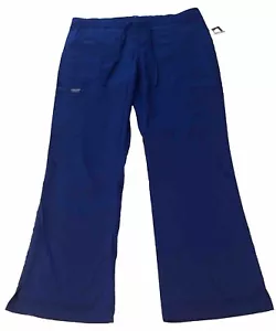 Cherokee Workwear Cargo Pocket Scrub Pants Style WW120 Stretch Women XL Blue GAB - Picture 1 of 18
