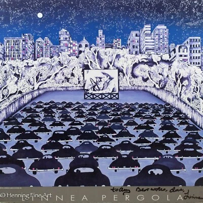 Beautiful Linnea Pergola Giant Drive in Movie Signed Exhibition Print - Image 1 of 4