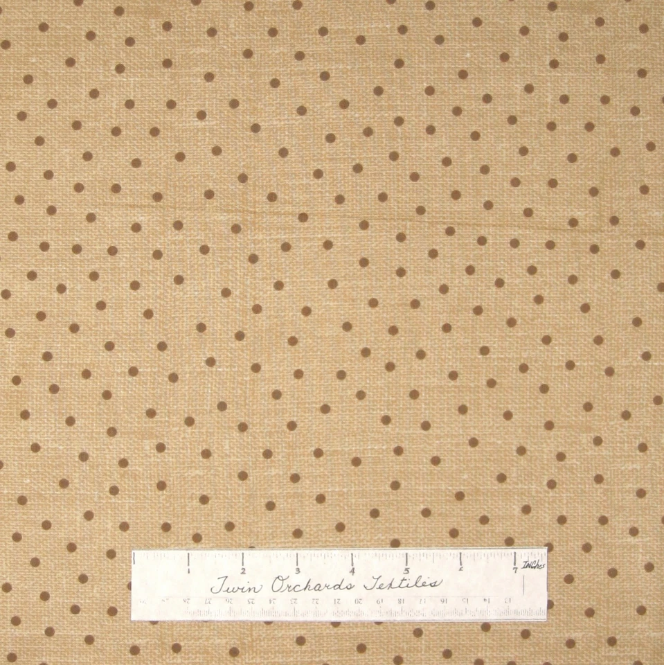 Tela rústica - Cock-a-doodle-doo Denim Beige Lunares - Henry Glass YARD Foto 1 de 1