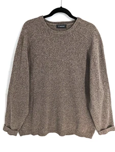 Hawkshead Hombre XL Marrón Pura Lana Nueva Cuello Redondo Jersey Suéter - Imagen 1 de 14