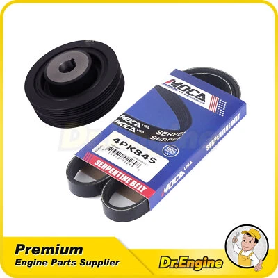 Kit de cinturón Harmonic Balancer Serpentine adecuado 07-09 Subaru Legacy Outback 2,5 L SOHC Foto 1 de 4