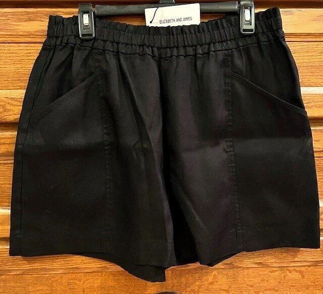 Pantalones Cortos Grandes Elizabeth & James Para Mujer Cintura Alta Bronceados O Negros Nuevos con Etiquetas Foto 1 de 1