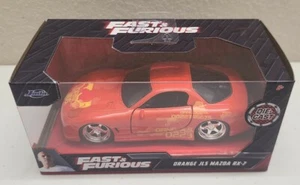 JADA - Fast & Furious - ORANGE JLS MAZDA RX-7 Diecast 1:32 NEW - Picture 1 of 9