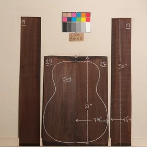 East Indian Rosewood Old Growth Tonewood 1970's Guitar Back & Side Set #B27S19 - Picture 1 of 5