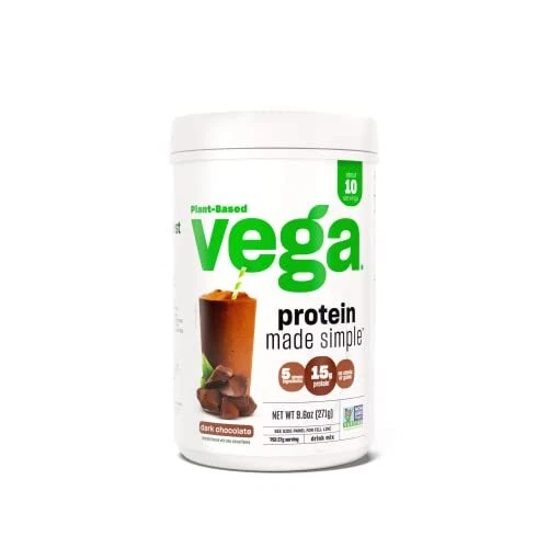 Vega Protein Made Simple Dark Chocolate Vegan Protein Powder 15g 10 Servings - Image 1 of 4