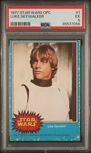 1977 Star Wars Luke Skywalker #1 OPC O-Pee-Chee PSA 5 (New Slab) - Picture 1 of 2
