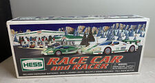 Hess Race Car and Racer 2009 Automobile Collectible Toy White Green Sports Car