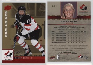 2017 Upper Deck Team Canada Juniors Exclusives Red /199 Bailey Bram #35