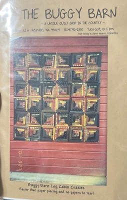 BUGGY BARN Log Cabin Crazies Quilt Pattern By The Buggy Barn - Image 1 of 2