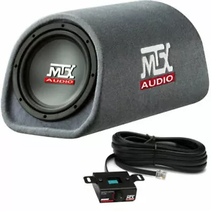 MTX AUDIO RT8PT 8" AMPLIFIED VENTED SUBWOOFER ENCLOSURE BASS KNOB INCLUDED - Picture 1 of 3