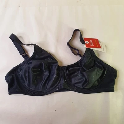 Sujetador Berlei Sweatergirl sin relleno con aros negro para mujer talla 16C floral Foto 1 de 4