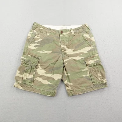 Hollister Shorts Mens 32 Green Camo Cargo Button Fly Military Utility Twill Y2K - Image 1 of 4