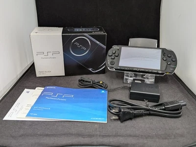 B765 Sony PSP 3000 console Piano Black Handheld system Japan w/box adapter - Image 1 of 4
