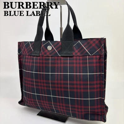Burberry синий ярлык сумка с короткими ручками Nova чек клетку Y2K Японии эксклюзивный - отличное - Изображение 1 из 4