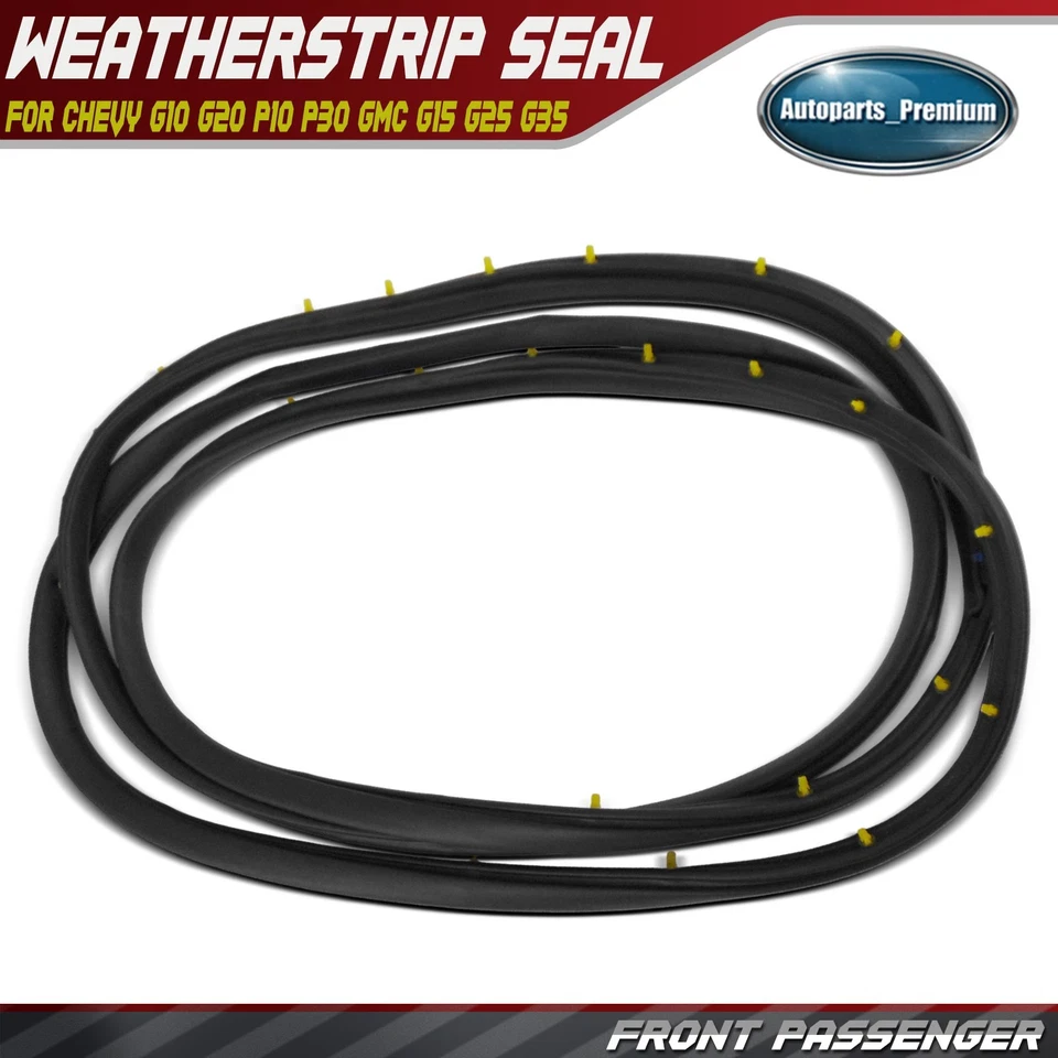 Front Passenger Door Weatherstrip Seal for Chevy G10 G20 P10 P30 GMC G15 G25 G35 - Image 1 of 4