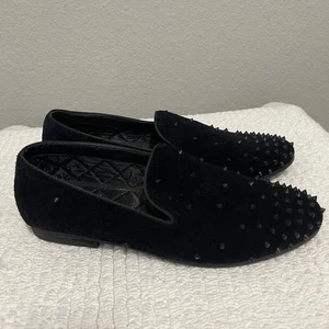 Steve Madden Cascade Negro Gamuza Tachonado Mocasines Hombres’s 11 Zapatos de Vestir Sin Cordones - Imagen 1 de 11