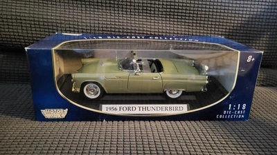Motor Max 1956 Ford Thunderbird Convertible Olive Green Diecast 1/18 - Image 1 of 4