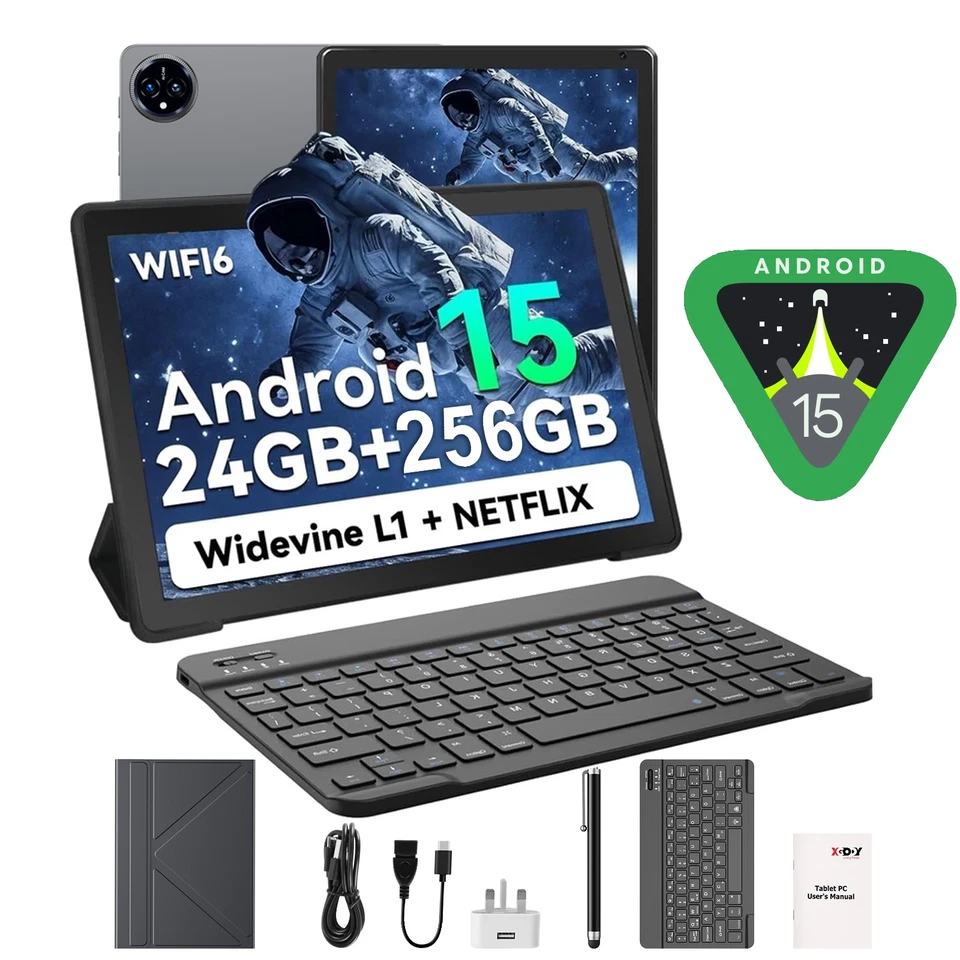 2025 Neueste Tablet 24GB RAM 256GB ROM Android 15 Octa-Core 8000mAh 1920*1200 PC - Bild 1 von 1