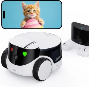 ROLA Petpal - Telecamera per Gatti Da 2,5 K, Con Modulo Di Stoccaggio, Emo Robot - Foto 1 di 6