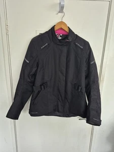 OXFORD DAKOTA 2.0 WOMENS MOTORCYCLE JACKET Sz 12. ELBOW/ SHOULDER PADS. CE - Picture 1 of 13