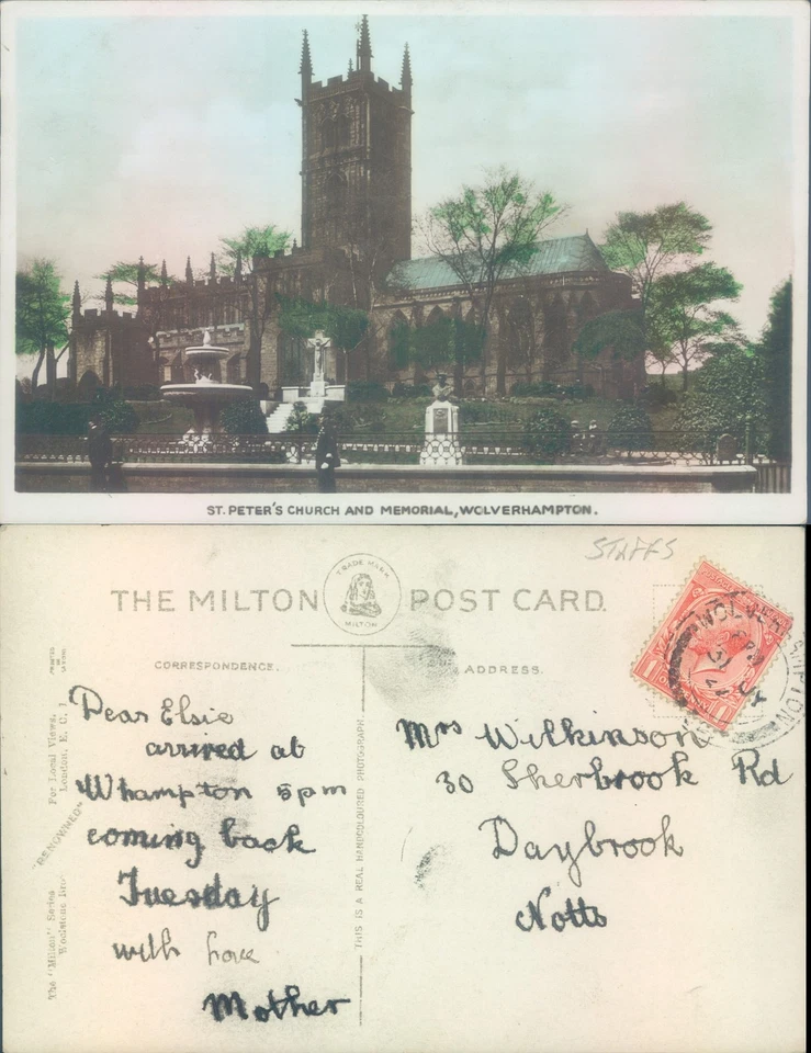 St Peter's Church and Memorial Wolverhampton Staffordshire England The Milton - Image 1 of 1