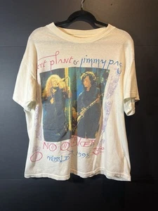 VINTAGE LED ZEPPELIN TOUR T-SHIRT 1995 NO QUARTER JIMMY PAGE PLANT SIZE XL WHITE - Bild 1 von 22