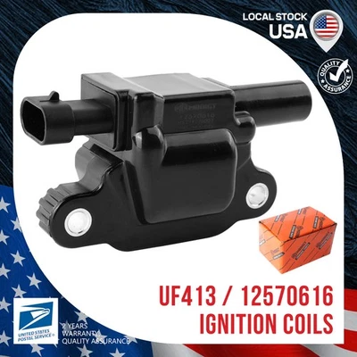 1Pc Quality & Durable Ignition Coil 12570616 For 2007-2018 GMC Yukon UF413 - Image 1 of 4