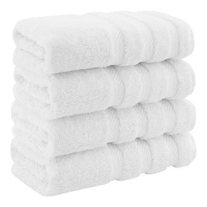 Luxury Hand Towels for Bathroom, 100% Cotton Turkish 4 Piece Hand Towel Set, ... - Picture 1 of 9