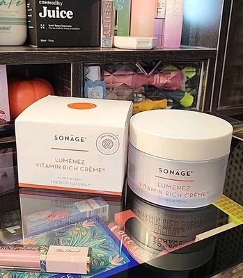 Sonage - Lumenez Vitamin Rich Creme - NEW in Box - Full Size 1.69 Fl Oz/ 50ml - Image 1 of 4