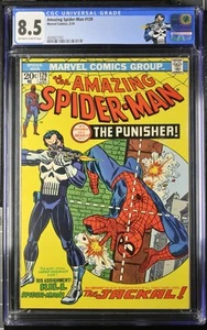 Amazing Spider-Man #129 (1974) Marvel 1st App Punisher CGC 8.5 CUSTOM LABEL! - Picture 1 of 2