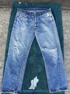 Vintage Levi's 501xx Redline Selvedge Single Stitch Denim Jeans 38x32 - Picture 1 of 19