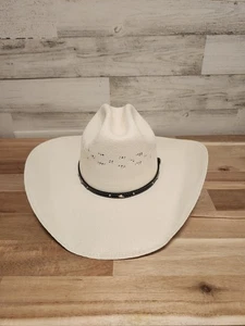 Cody James Straw Cowboy Hat Natural Mens Size 7 1/8 - Picture 1 of 6