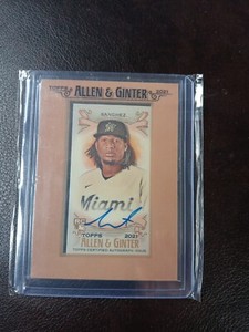 RC SIXTO SANCHEZ #FMA-SS Miami Marlins 2021 Topps Allen & Ginter  Mini Auto